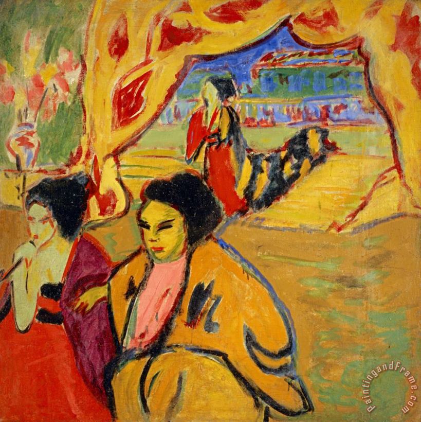Ernst Ludwig Kirchner Japanisches Theater [japanese Theatre] Art Painting